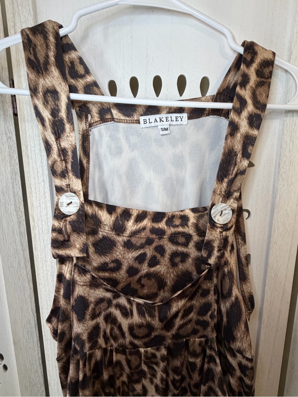 Blakeley Leopard Print Adjustable Strap Jumpsuit - Picture 6 of 16